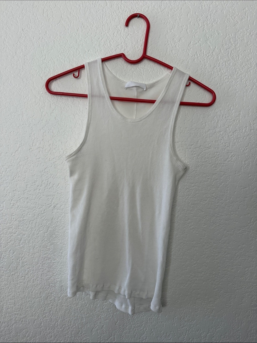 WARDROBE.NYC White Ribbed Tank Top